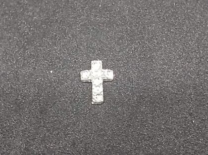 Kovové zdobení na nehty-křížek