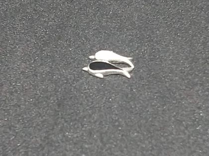 Kovové zdobení na nehty-DELFÍNI