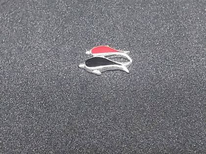 Kovové zdobení na nehty-DELFÍNI