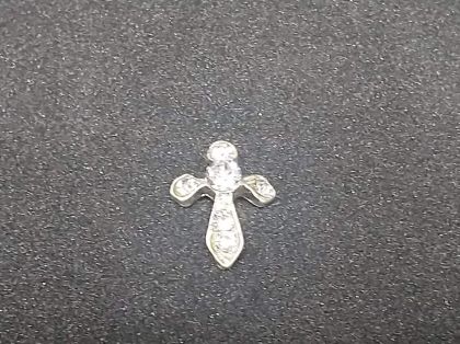 Kovové zdobení na nehty-křížek