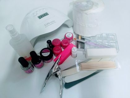 Top kosmetik sada na gelové nehty PROFESIONÁL + lampa 72w 