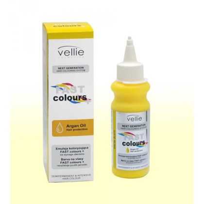  VELLIE Žlutá Fast Colours gelová vymývatelná barva Yellow