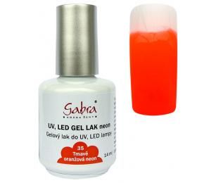GABRA UV gel lak č. 35 Tmavě oranžová neon