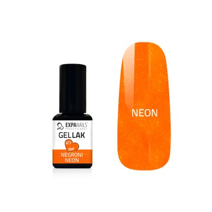 GEL LAK - NEGRONI neon - transparentní se třpytem 5 ml
