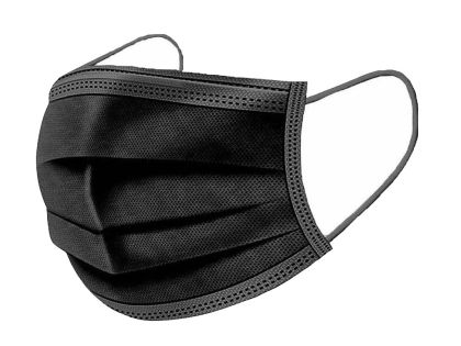 Hygienická rouška čtyřvrstvá - Černá 10 ks