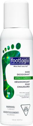 Footlogix Shoe Deodorant (10) - antibakteriální a osvěžující sprej do obuvi, 125 ml (4.2 oz.)