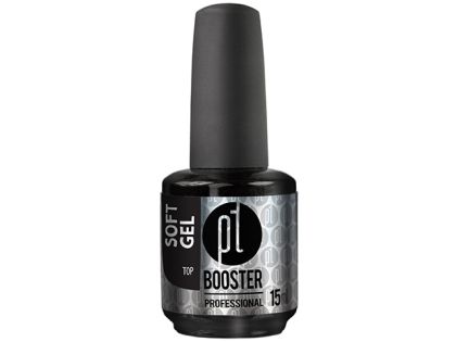 LED-tech BOOSTER SOFT GEL Top, 15ml - vrchní gel (3min UV, 90sec LED) - GEL BEZ PILOVÁNÍ