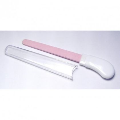 Minerální kámen - růžový, s rukojetí a obalem