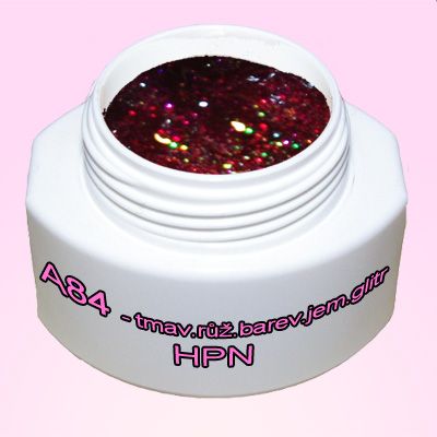 A 091 - starorůžová jem. glitr