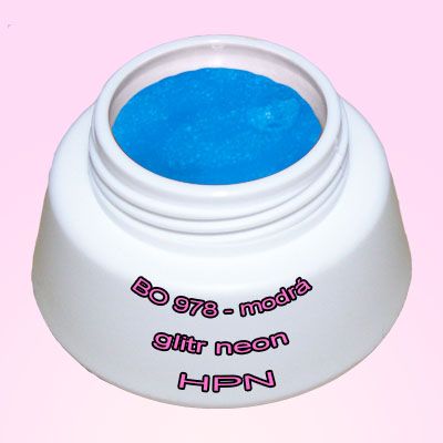 BO-978 modrá glitr neon
