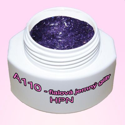A 110 - fialová jemný glitr