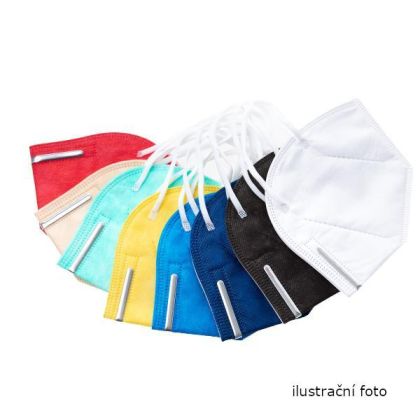 Respirátor FFP 2/KN 95 MIX Barev - 10ks