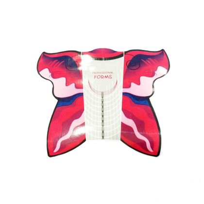 ŠABLONY - MOTÝL ČERVENÝ papírové 50ks