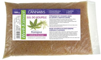 Sůl do koupele CannaCare HERB EXTRACT 1000g sáček