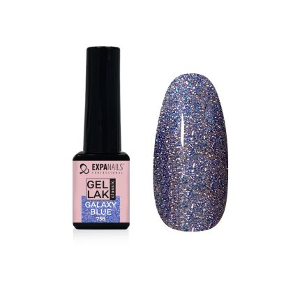 Gel lak - GALAXY BLUE třpyt