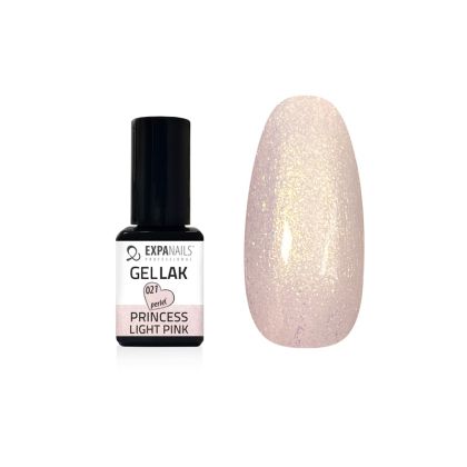 Gel lak - PRINCESS Light Pink - perleť 5ml