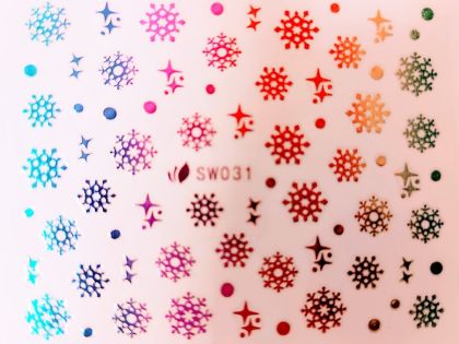 Samolepky 3D  Vánoce METAL 031