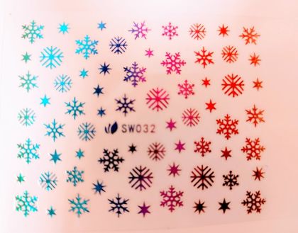 Samolepky 3D  Vánoce METAL 032