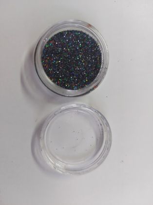 Glitter-brokát černá duha