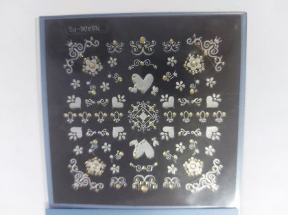 Samolepky 3D  s kamínky