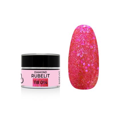 Barevný gel DIAMOND - RUBELIT