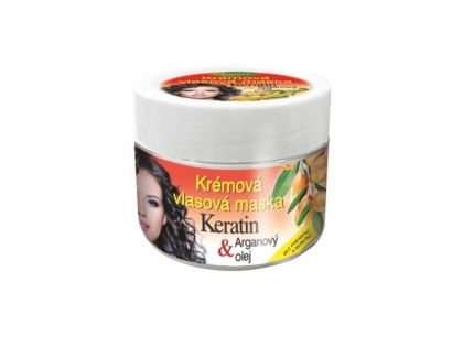 Krémová vlasová maska KERATIN + ARGANOVÝ OLEJ 260 ml