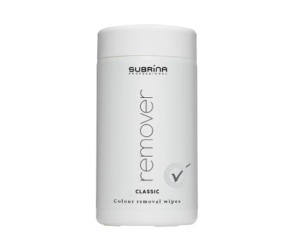 Čisticí ubrousky na odstranění barvy z pokožky Subrina Professional Classic Remover - 100 ks 