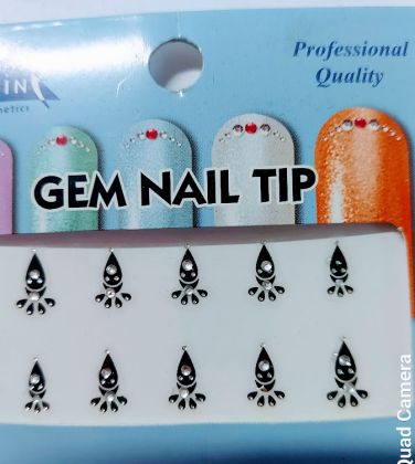 Samolepky 3D  s kamínky-černé holografy