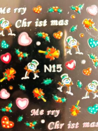 Samolepky 3D  Vánoce 