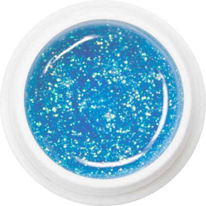 506 - Extra Quality Colour Gel - TRANSPARENT GLITTER BLUE, 5g (silver line)