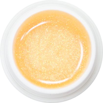  511 - Extra Quality Colour Gel - TRANSPARENT GLITTER ORANGE, 5g (silver line)