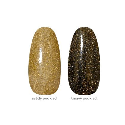 Top coat Effect gel - DIAMOND 5 - bezvýpotkový lesk