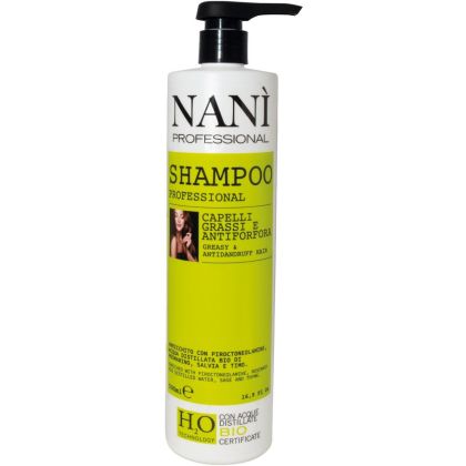 Šampon Naní pro mastné vlasy a proti lupům 500ml