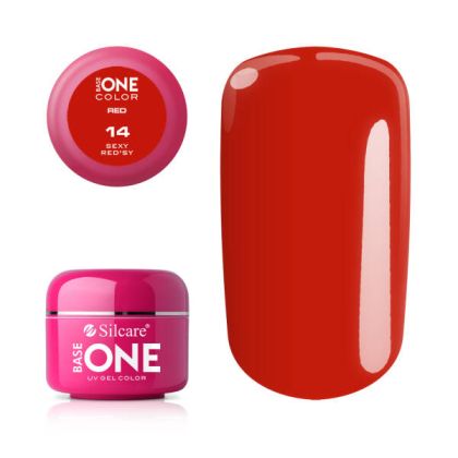 Silcare Base One Color UV Gel č.14 Sexy Red'Sy