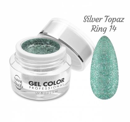 NANI UV/LED gel Glamour Twinkle 5 ml - Silver Topaz Ring č.14
