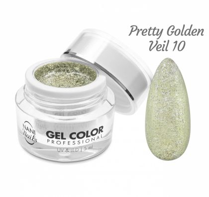 NANI UV/LED gel Glamour Twinkle 5 ml - Pretty Golden Veil č.10