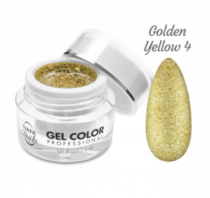 NANI UV/LED gel Glamour Twinkle 5 ml - Golden Yellow č.4