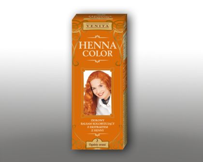 HENNA COLOR č.03 Ohnivý oranž