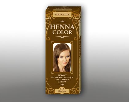 HENNA COLOR č.114 Zlatá hnědá