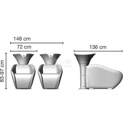 Kadeřnický mycí box Ceriotti Genova
