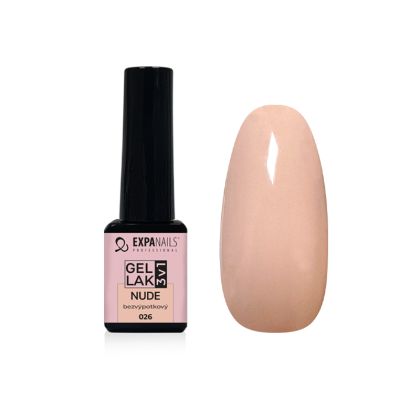 Gel lak 3v1 - NUDE - bezvýpotkový č.026