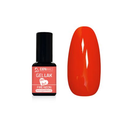 Gel lak 3v1 - FIRE neon č.059 - bezvýpotkový