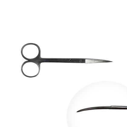 Nůžky manikúrní - 3,5 cm - zahnuté dlouhé (11,5 cm)