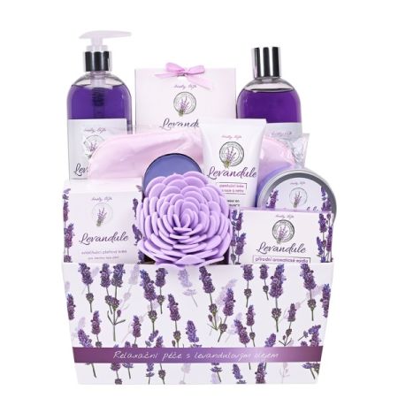 Dárkové balení kosmetiky s levandulovým olejem