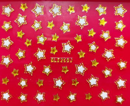 3D vánoční samolepky na nehty BLE 253Z