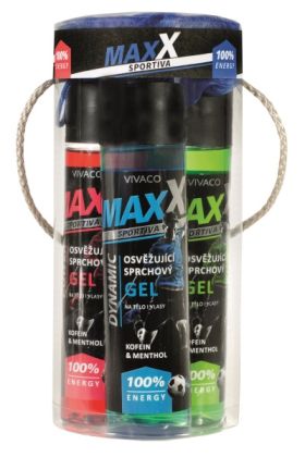 Dárkový tubus pánských sprchových gelů Maxx Sportiva