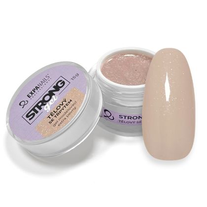 STRONG GEL MODELOVACÍ - TĚLOVÝ SE TŘPYTEM 50 G