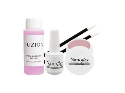 NanoFlex Reconstructive Gel - kompletní sada - Conceal Pink