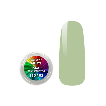 Akryl pudr transparent - Pistacie - 4 ml