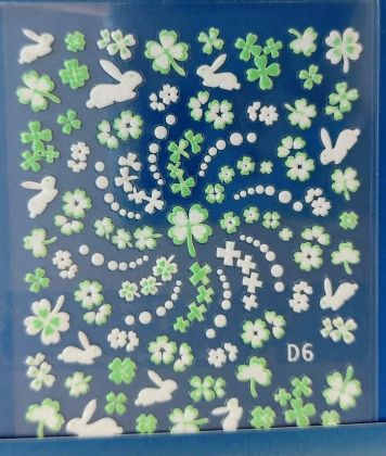 Samolepky  na nehty Velikonoce 3D